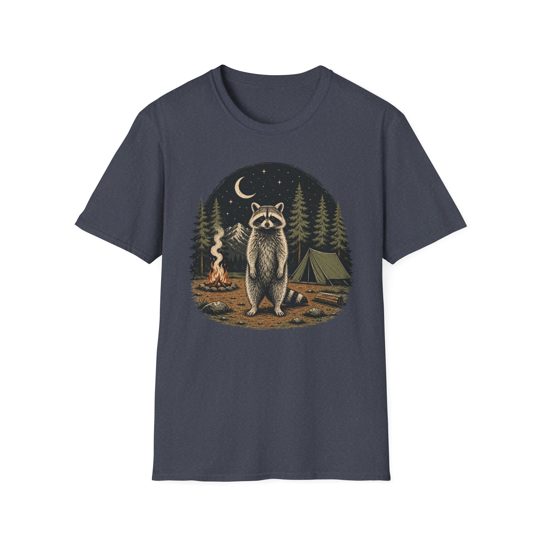 Raccoon Camping  T-Shirt