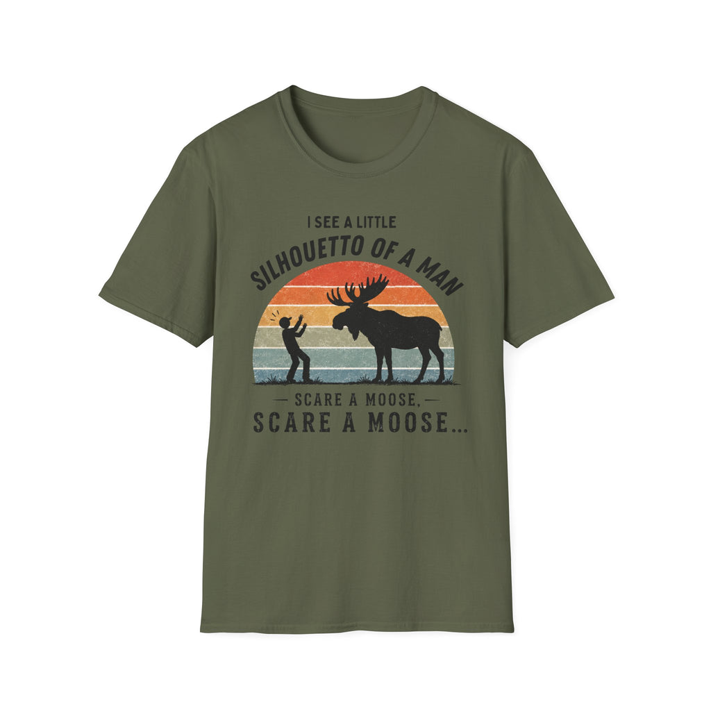 Silhouette of a Man Moose Tee