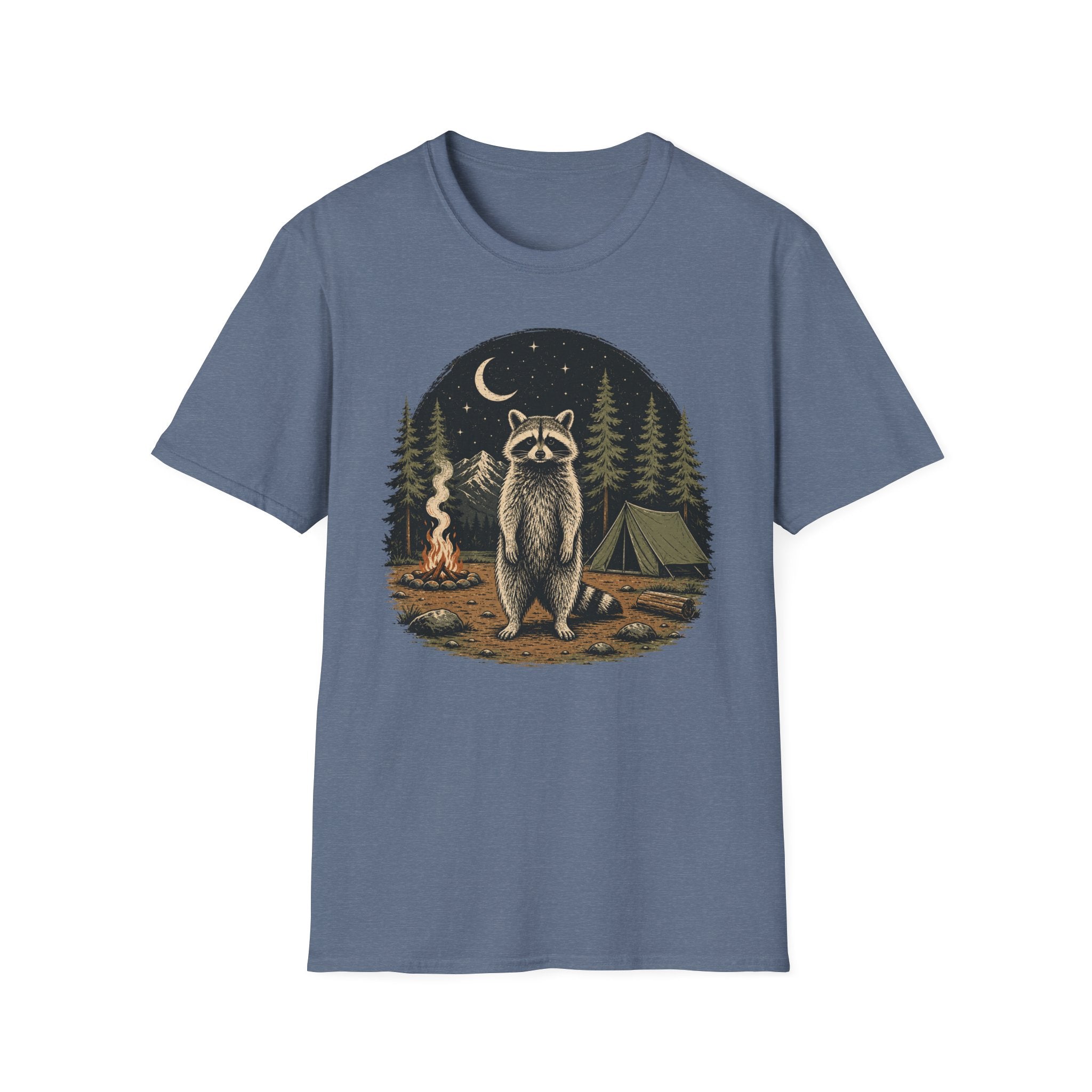 Raccoon Camping  T-Shirt