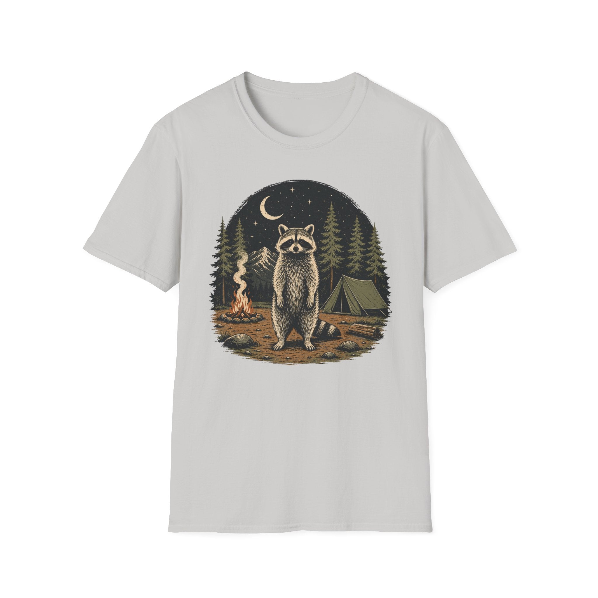 Raccoon Camping  T-Shirt
