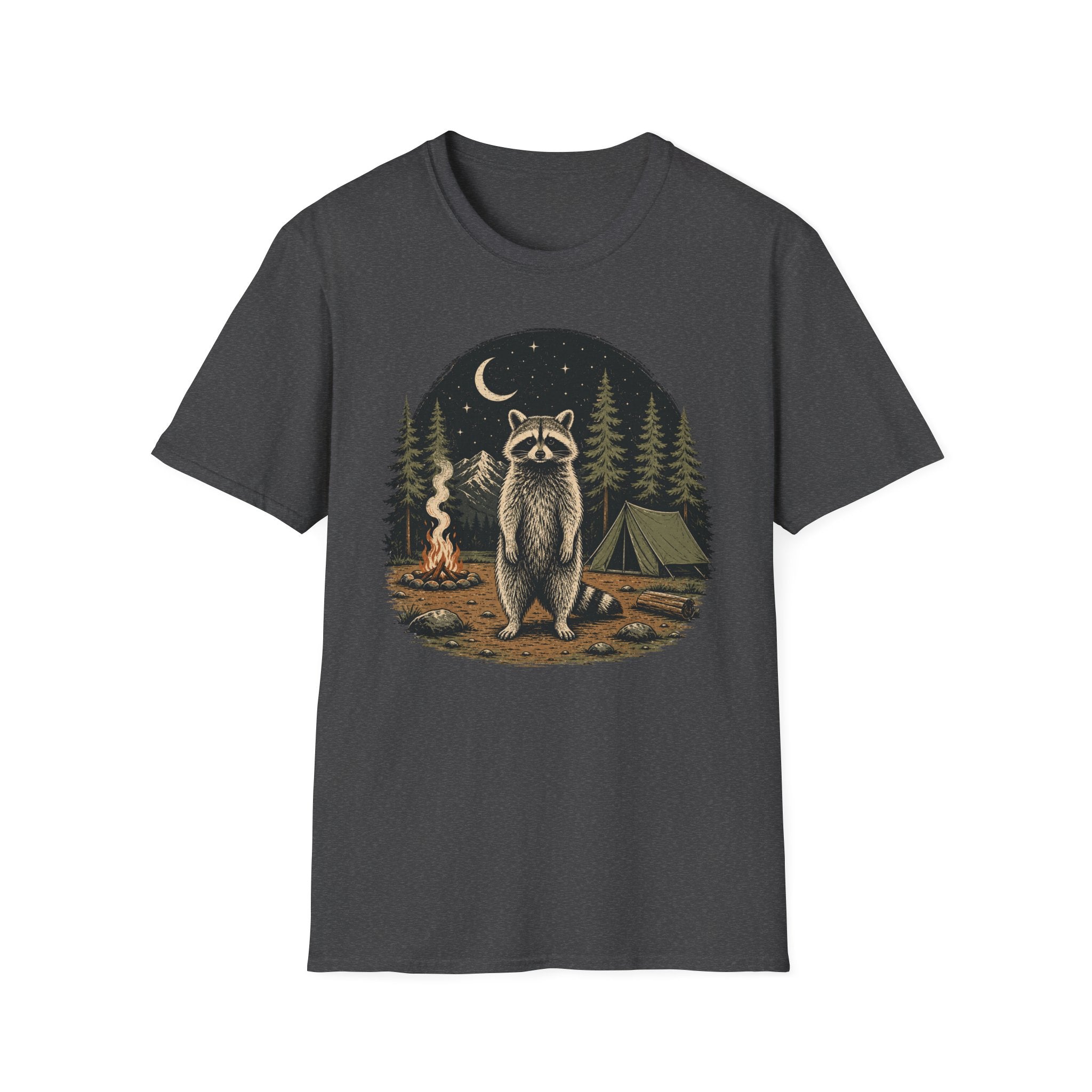 Raccoon Camping  T-Shirt