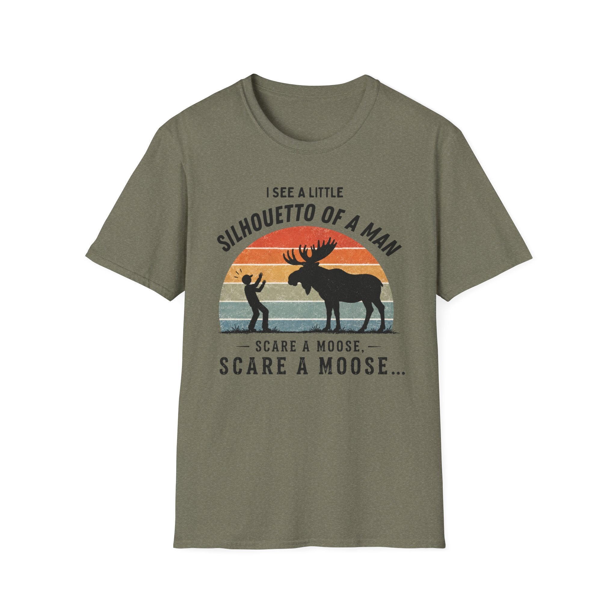 Silhouette of a Man Moose Tee