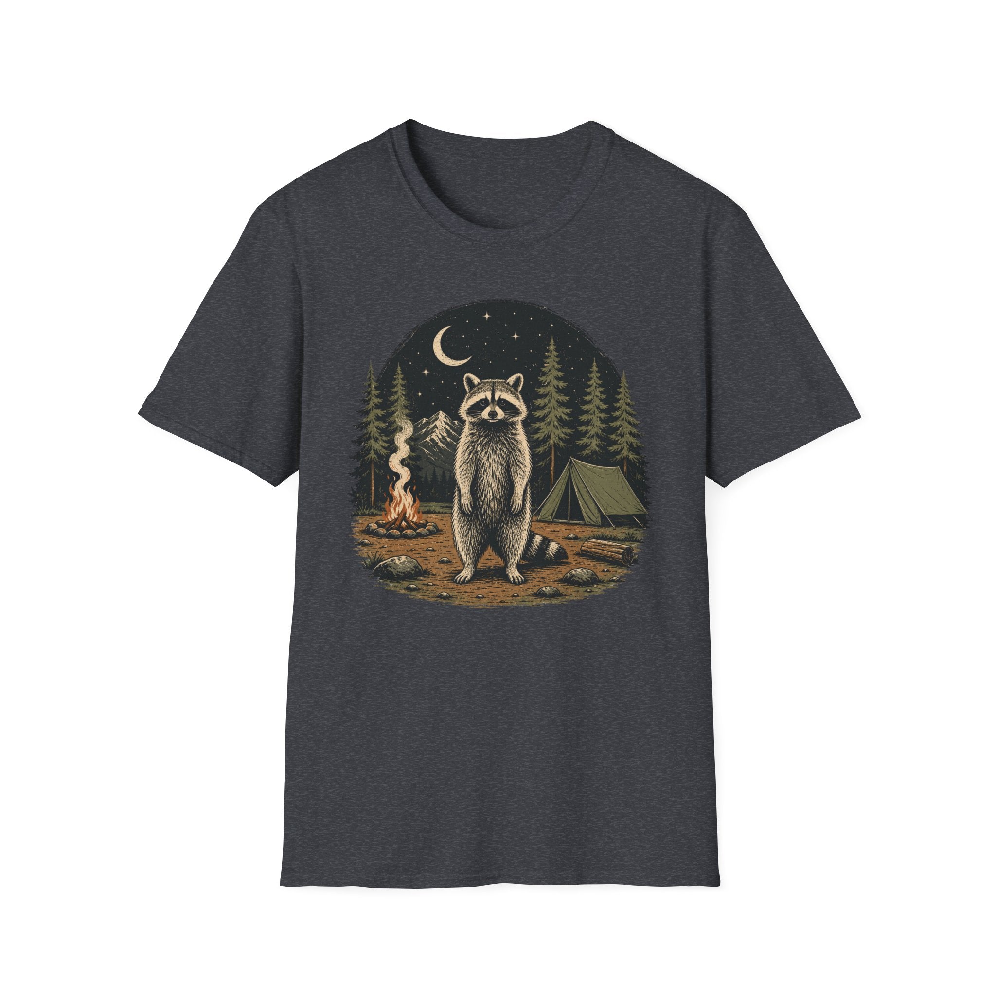 Raccoon Camping  T-Shirt
