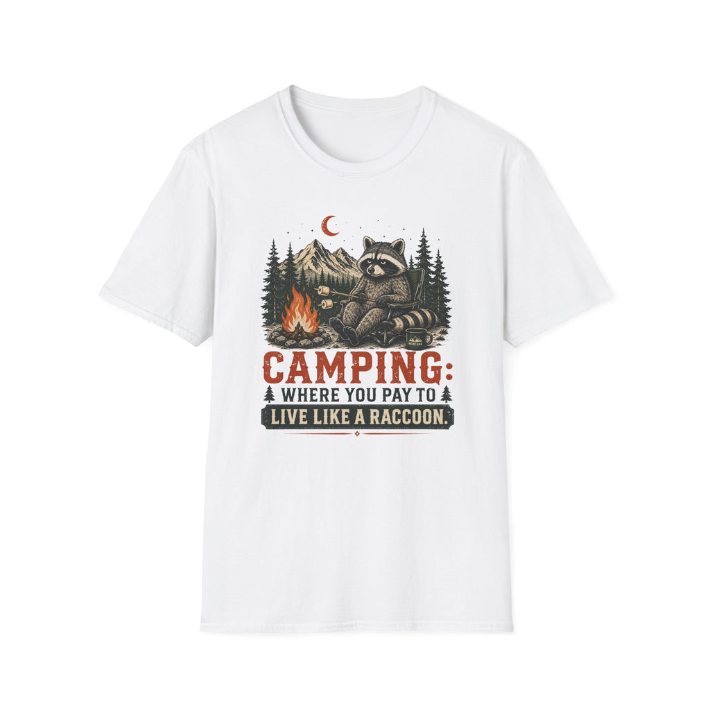 Camping Raccoon T-Shirt
