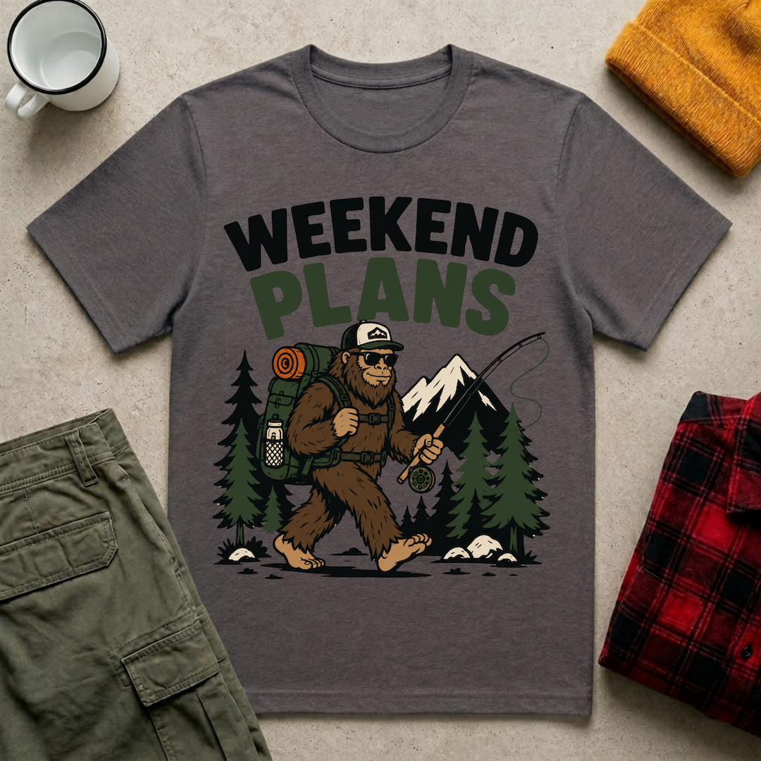 Weekend Plans Bigfoot T-Shirt
