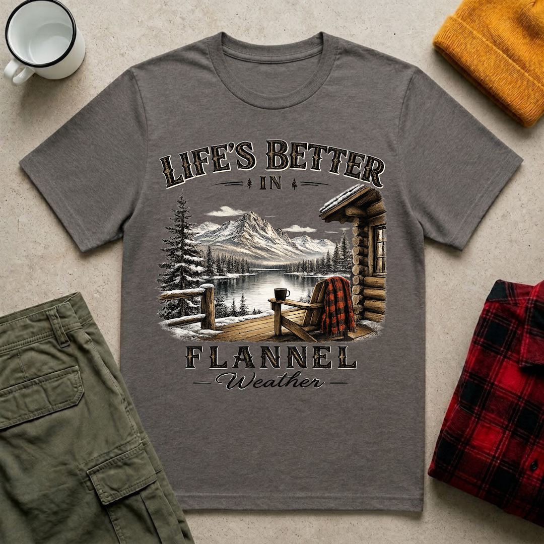 Life's Better in Flannel T-Shirt