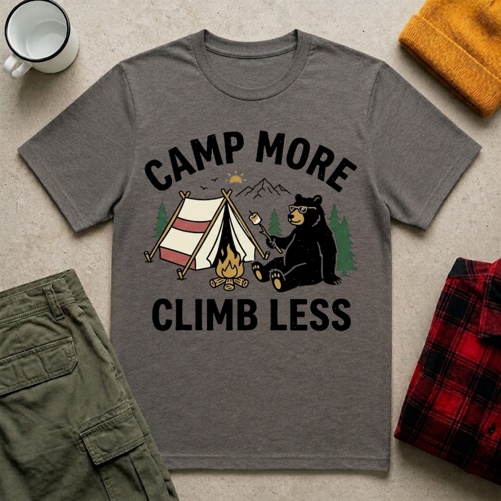 Camp More Climb Less T-Shirt
