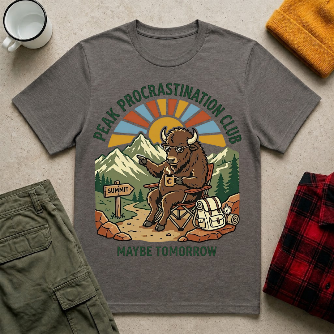 Peak Procrastination Club T-Shirt