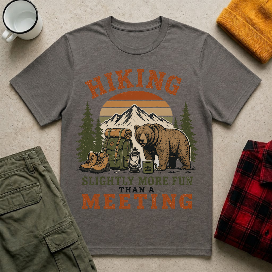 Hiking bear camping T-Shirt