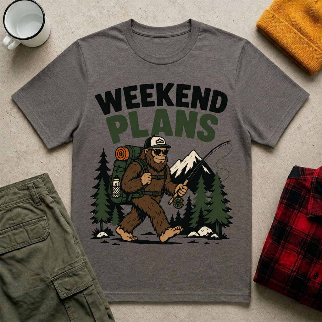 Weekend Plans Bigfoot T-Shirt