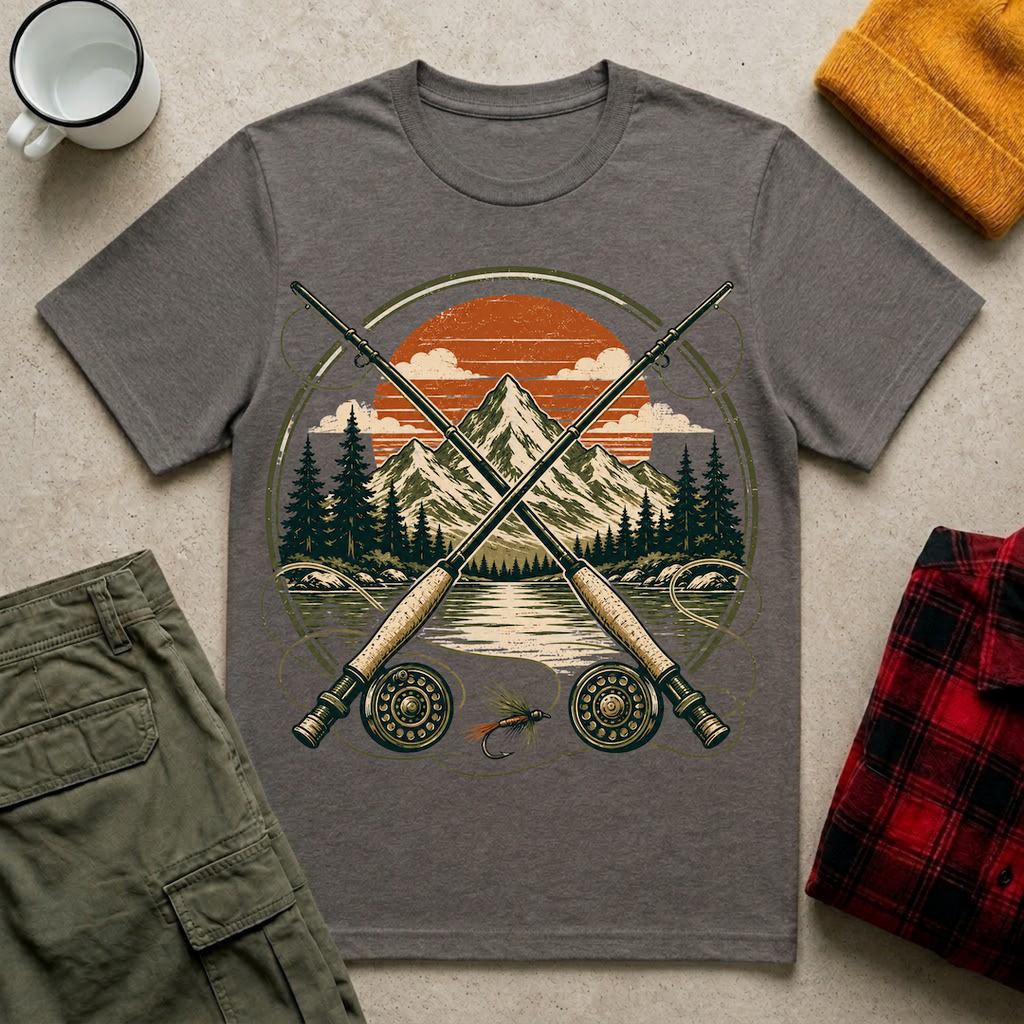 Crossed Fly Rods T-Shirt