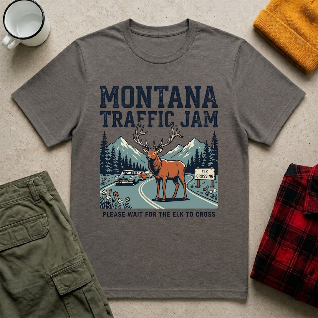 Elk Traffic Jam T-Shirt