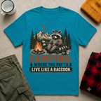 Camping Raccoon T-Shirt