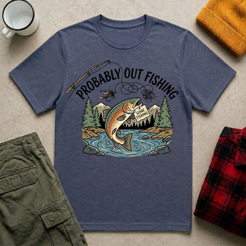 Probably Out Fishing T-Shirt