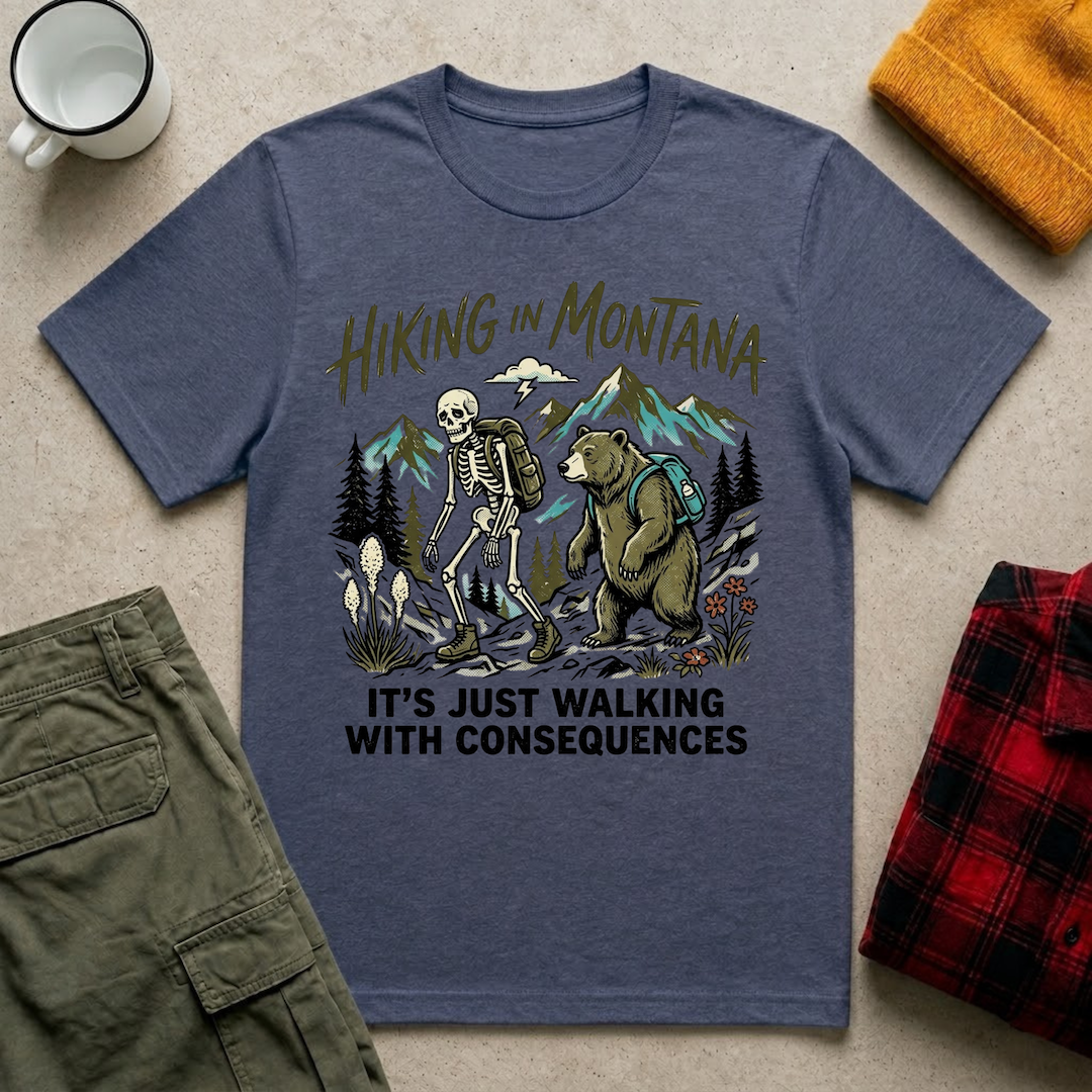 Hiking In Montana T-Shirt