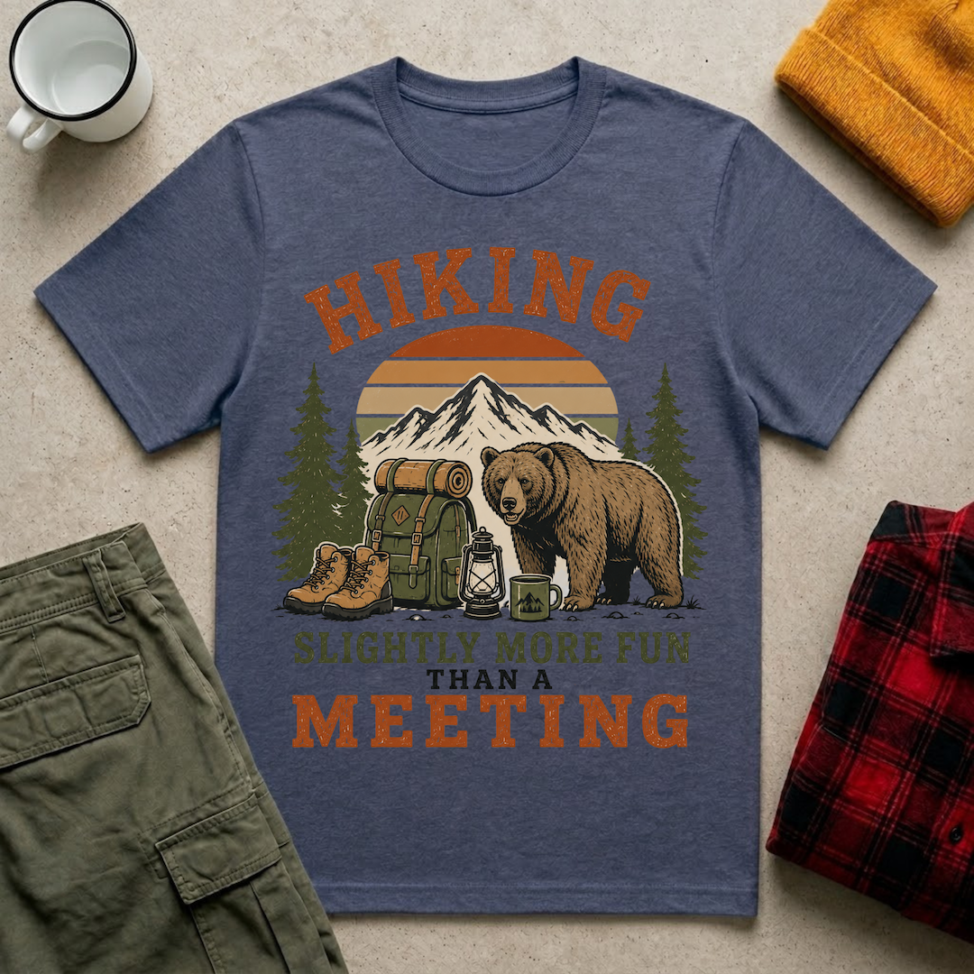 Hiking bear camping T-Shirt