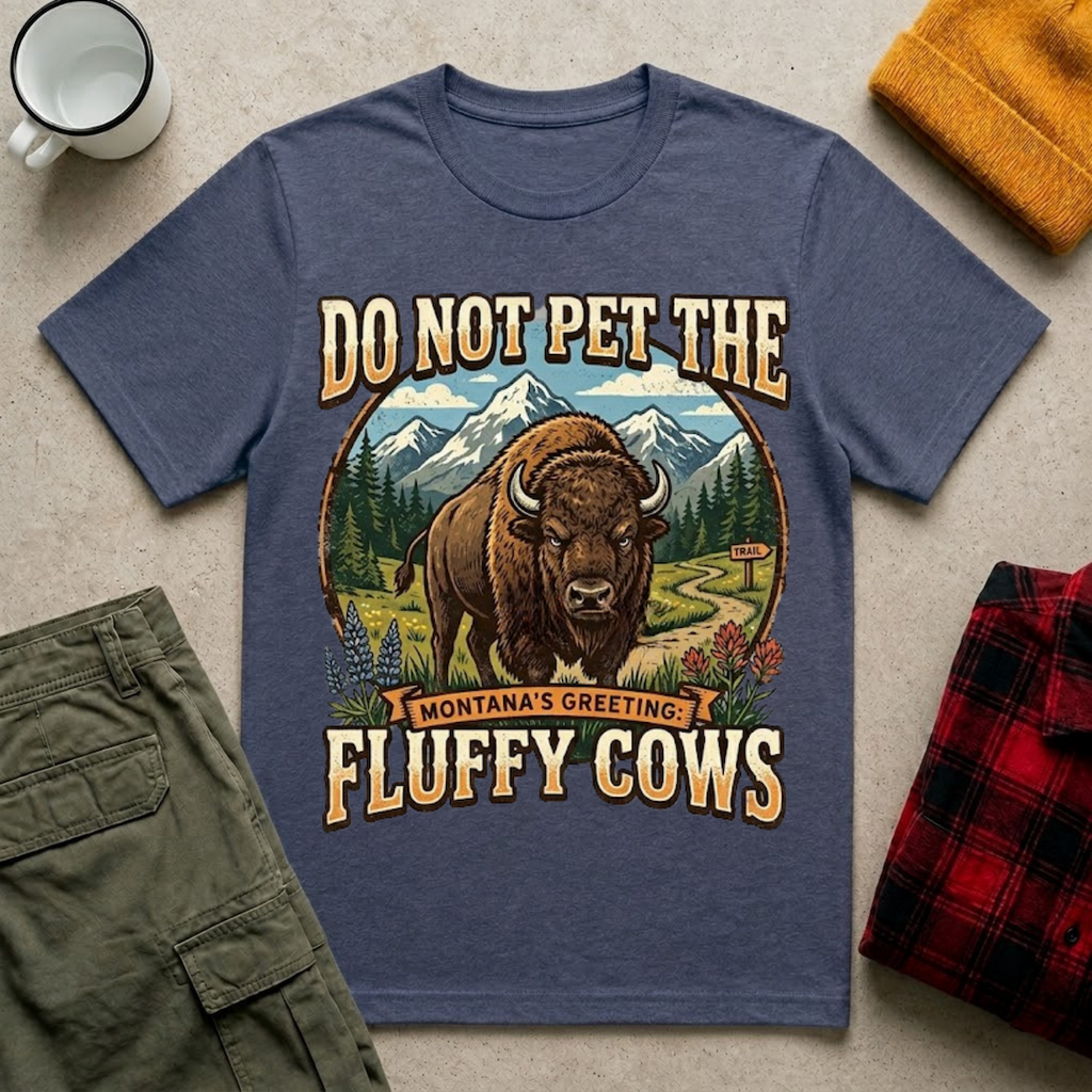 Do Not Pet The Fluffy Cows T-Shirt