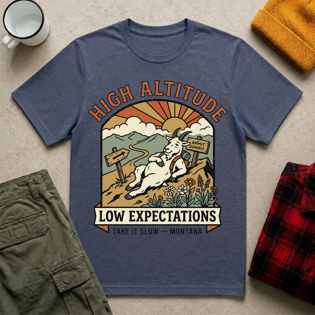 High Altitude Low Expectations T-Shirt