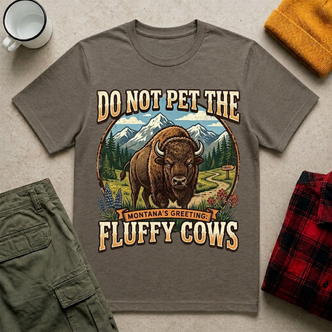 Do Not Pet The Fluffy Cows T-Shirt