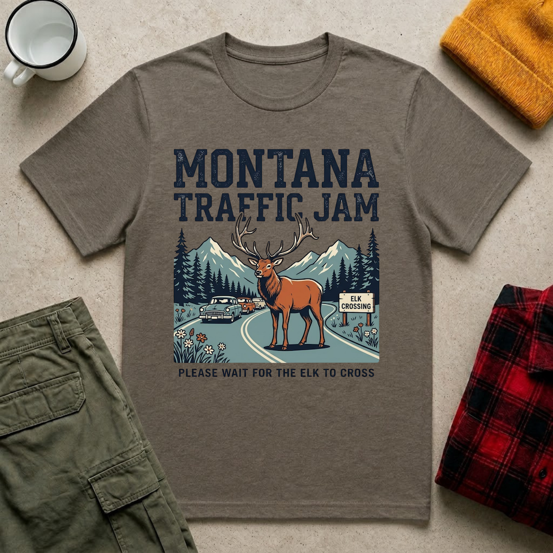 Elk Traffic Jam T-Shirt