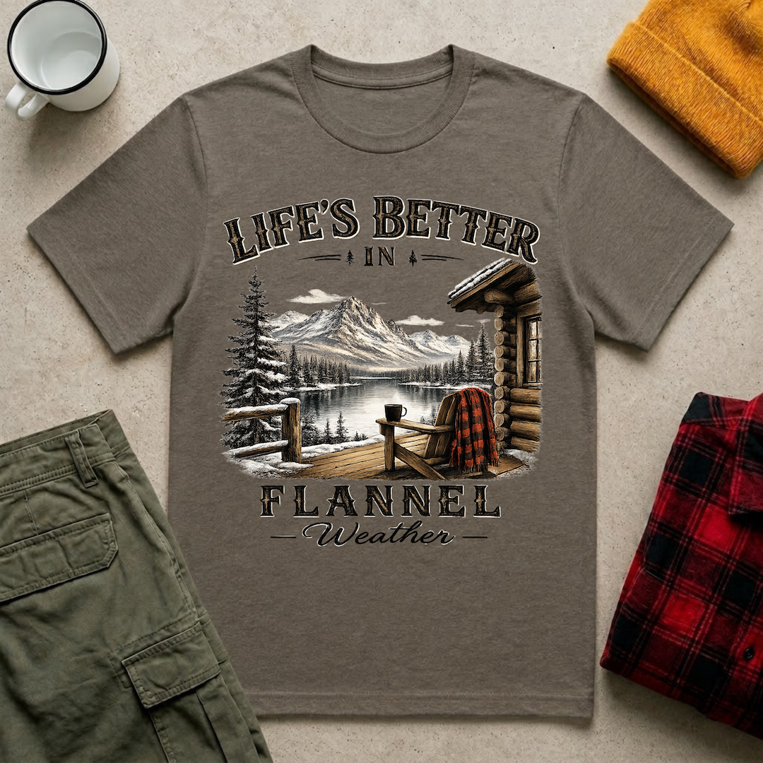 Life's Better in Flannel T-Shirt
