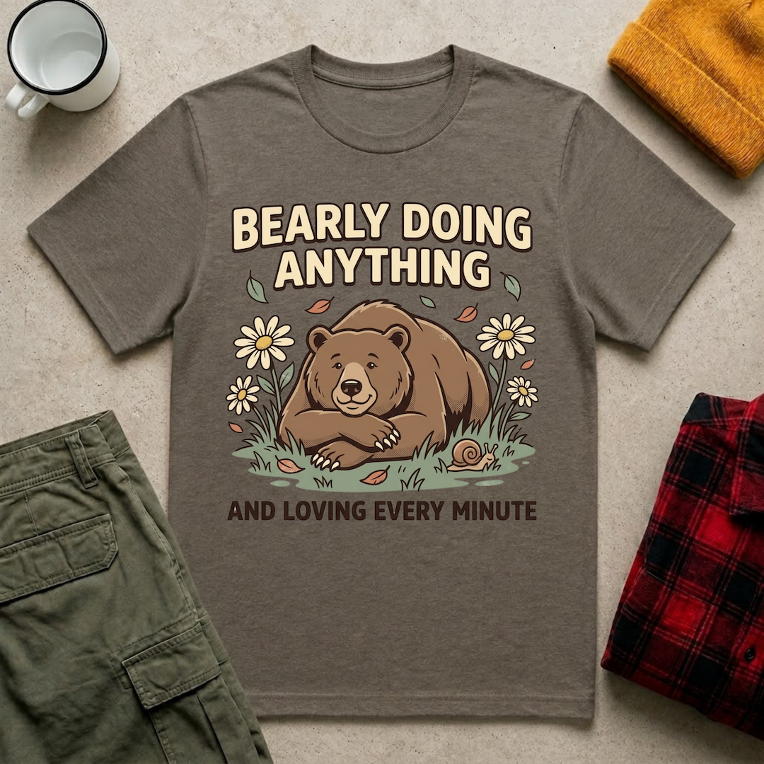 Bearly Doing Anything T-Shirt