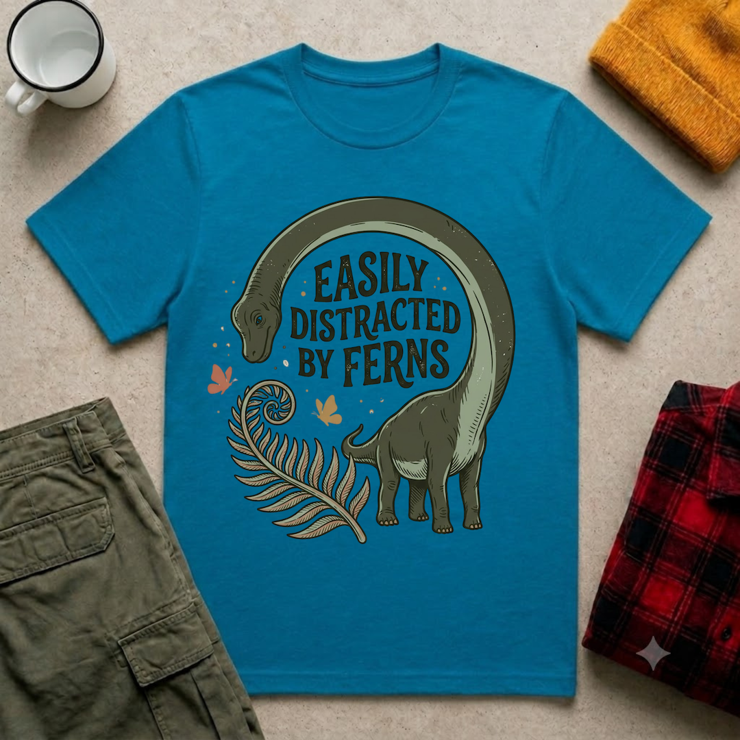 Distracted By Ferns T-Shirt