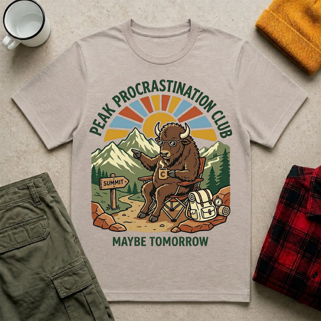 Peak Procrastination Club T-Shirt