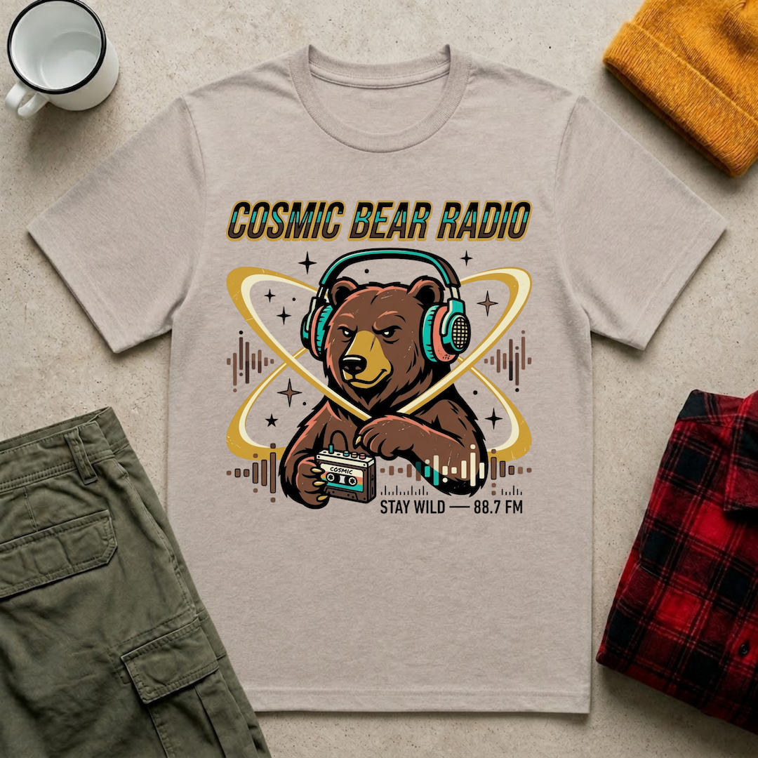 Cosmic Bear Radio T-Shirt