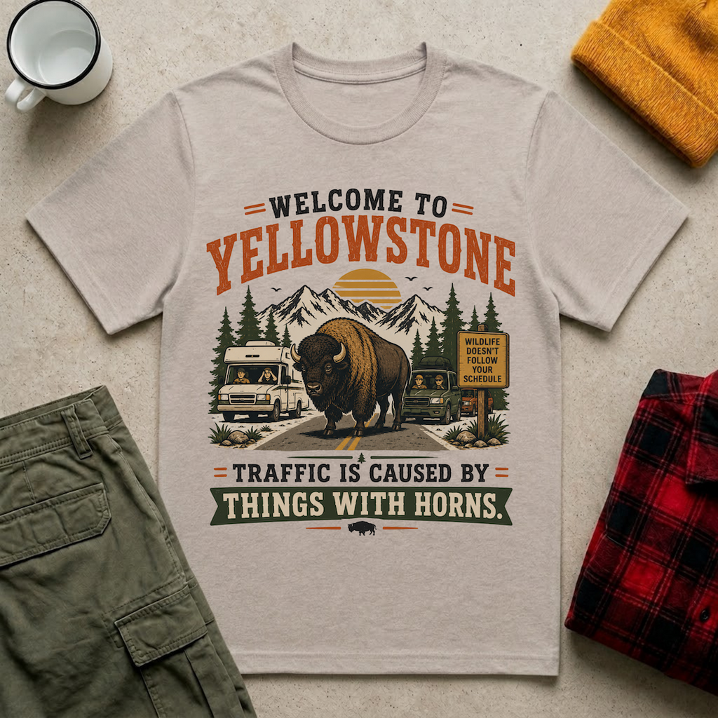 Welcome to Yellowstone Bison T-Shirt