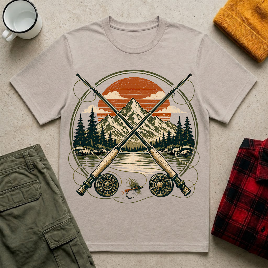 Crossed Fly Rods T-Shirt