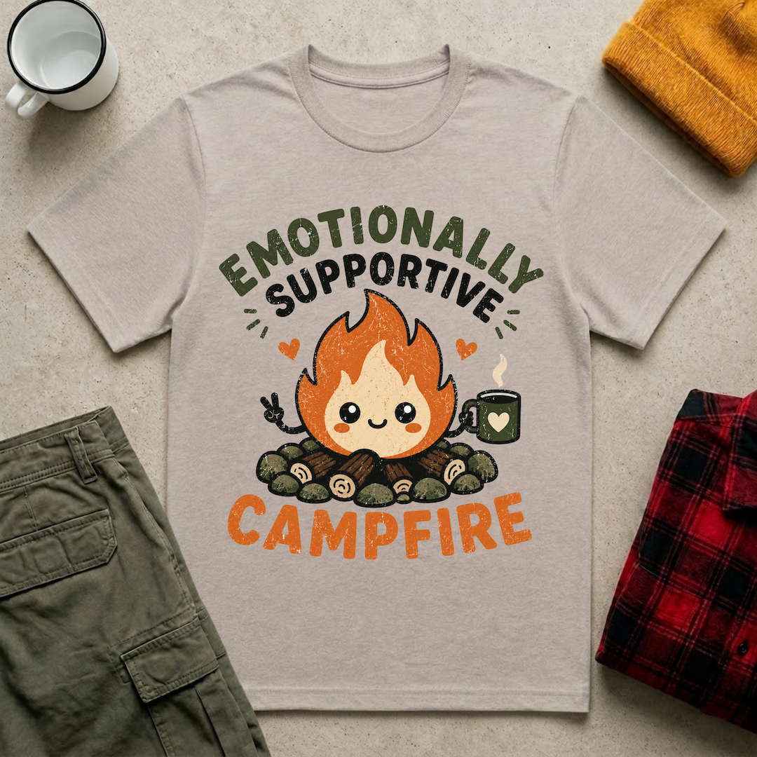 Emotionally Supportive Campfire T-Shirt