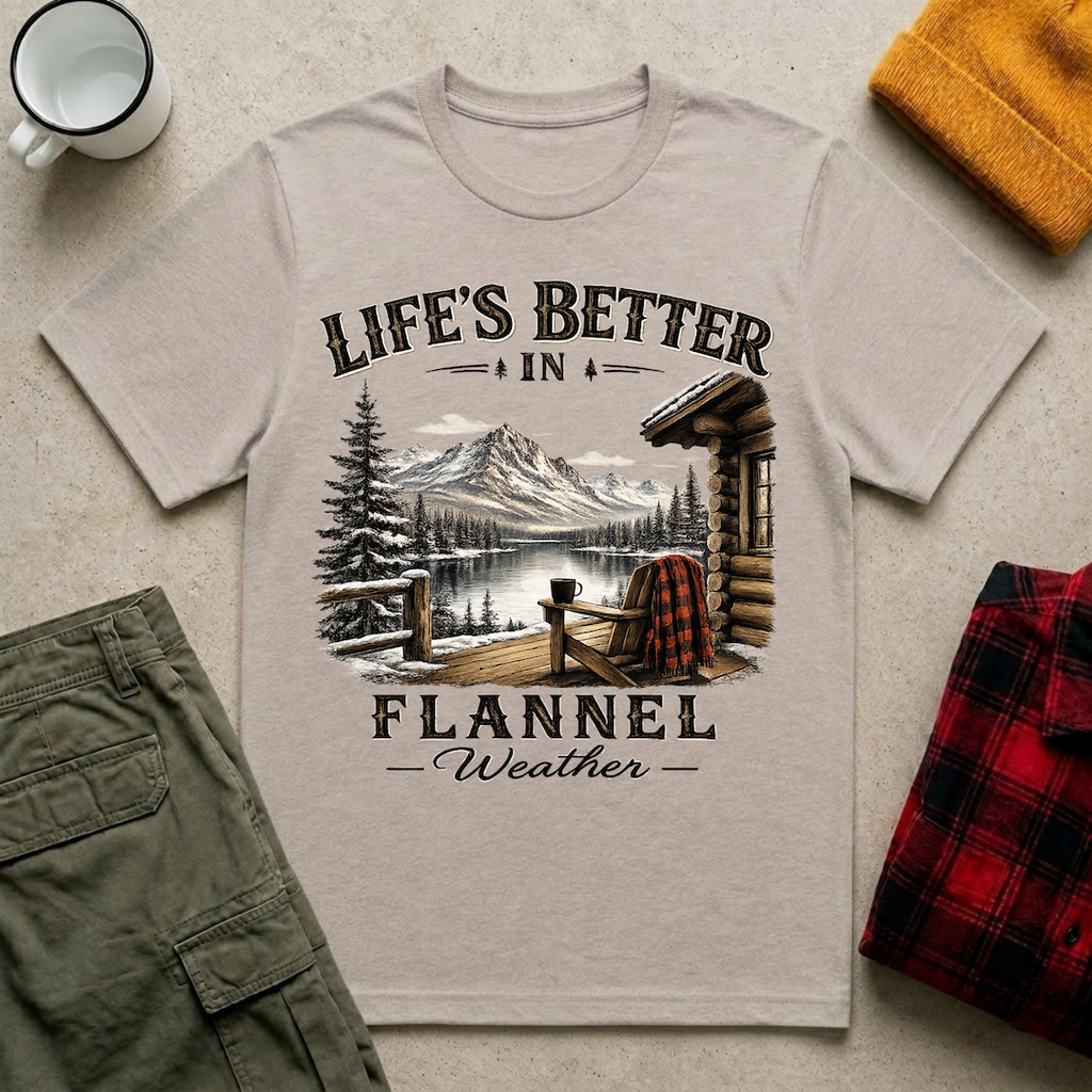 Life's Better in Flannel T-Shirt