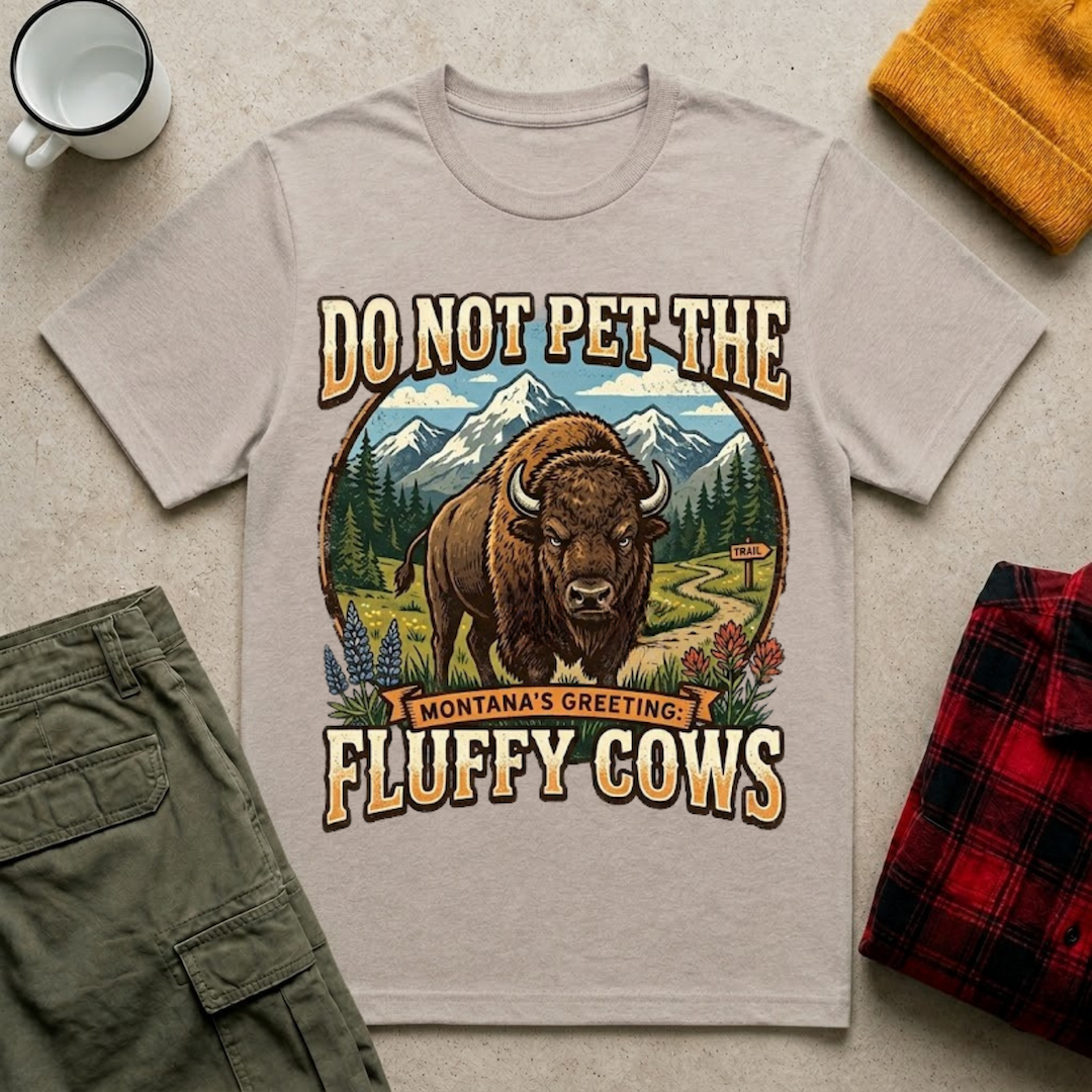 Do Not Pet The Fluffy Cows T-Shirt