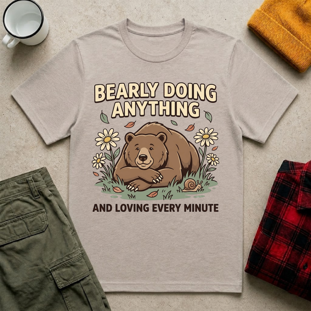 Bearly Doing Anything T-Shirt