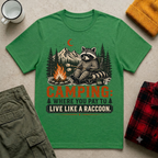 Camping Raccoon T-Shirt