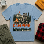 Camping Raccoon T-Shirt