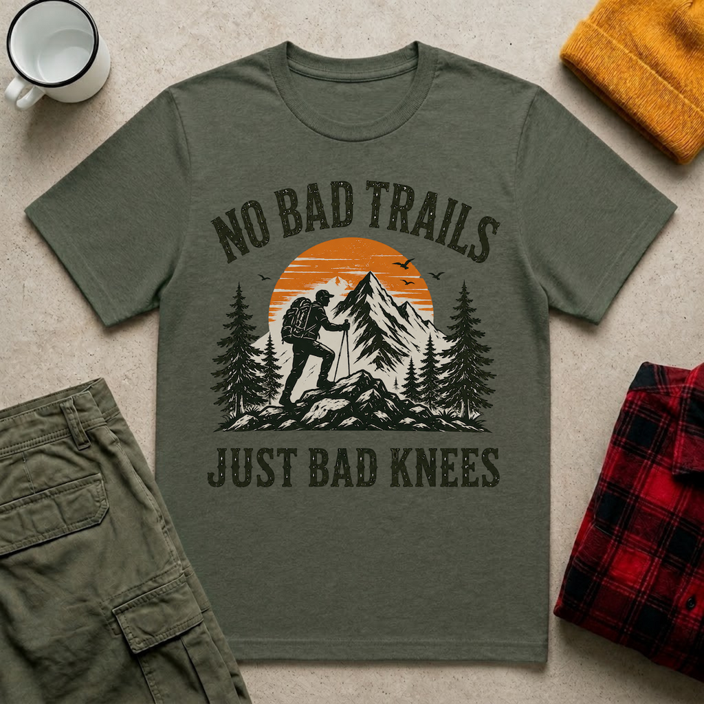 No Bad Trails Just Bad Knees T-Shirt