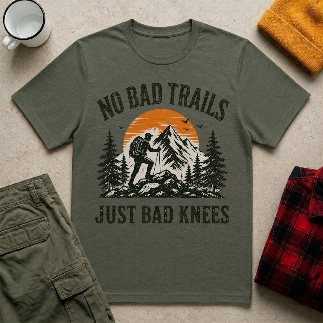 No Bad Trails Just Bad Knees T-Shirt