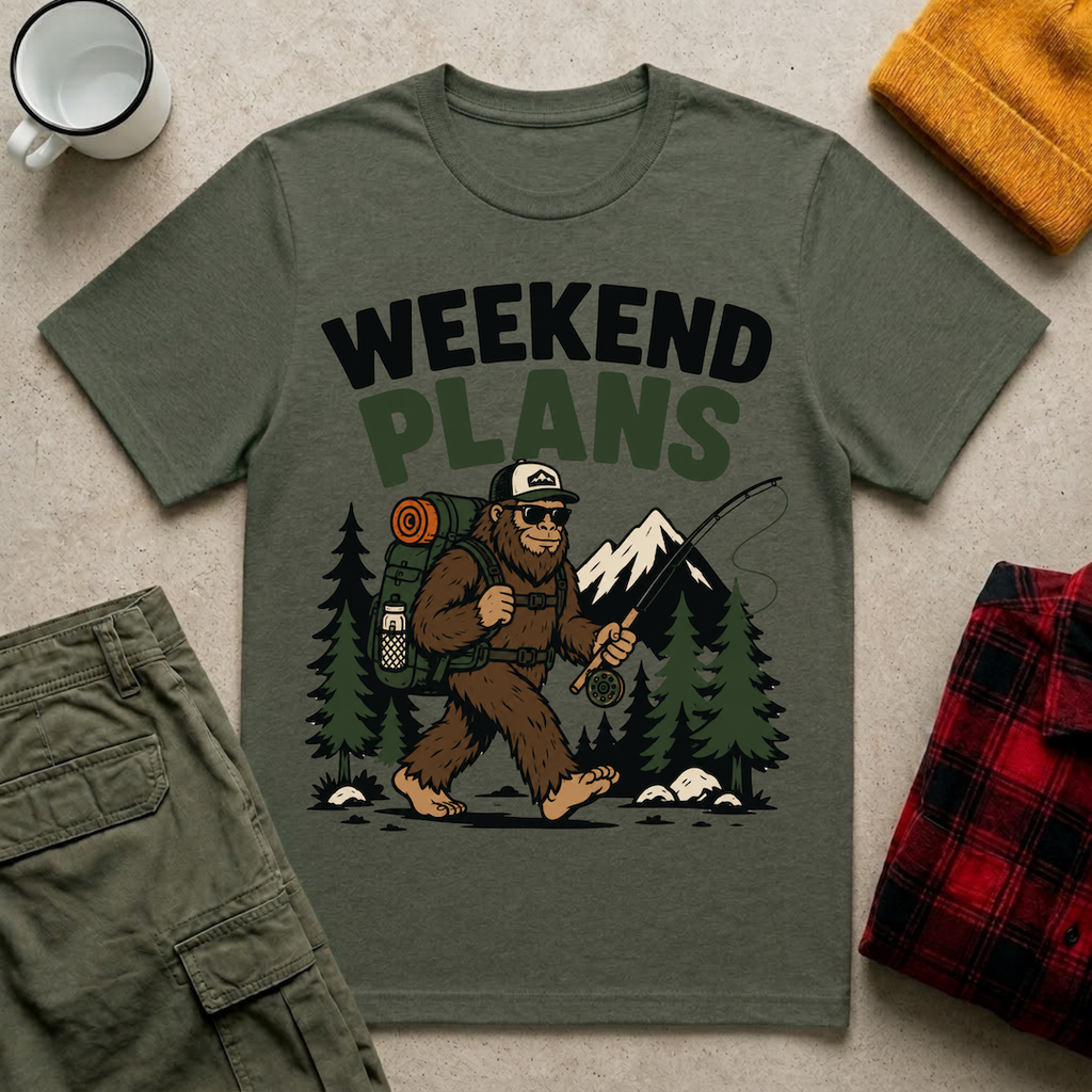 Weekend Plans Bigfoot T-Shirt