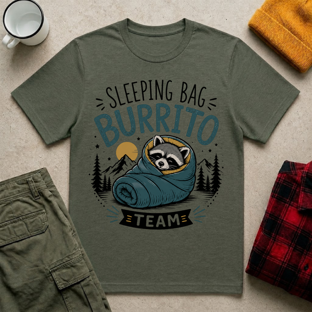 Sleeping Bag Burrito T-Shirt