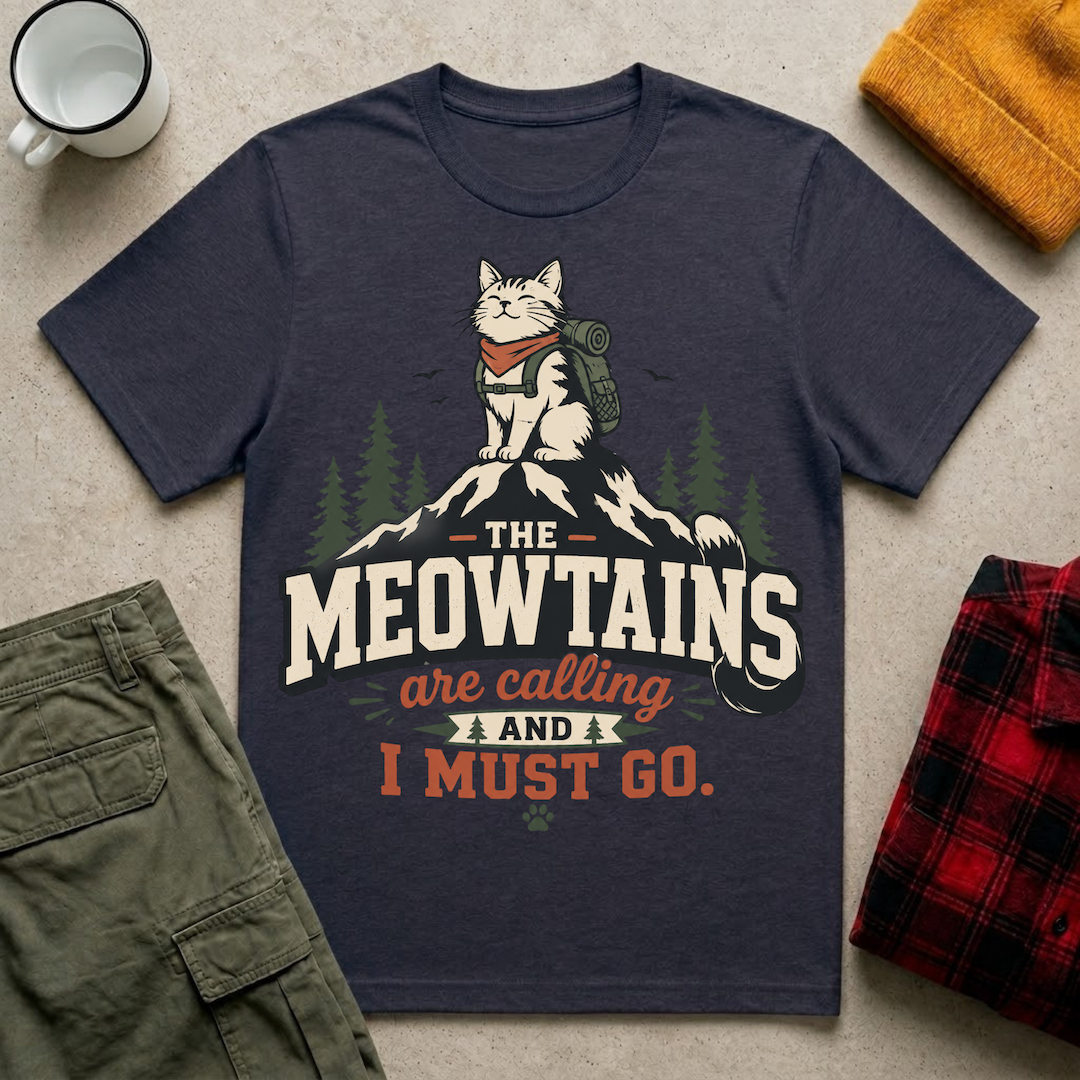 The Meowtains Are Calling T-Shirt
