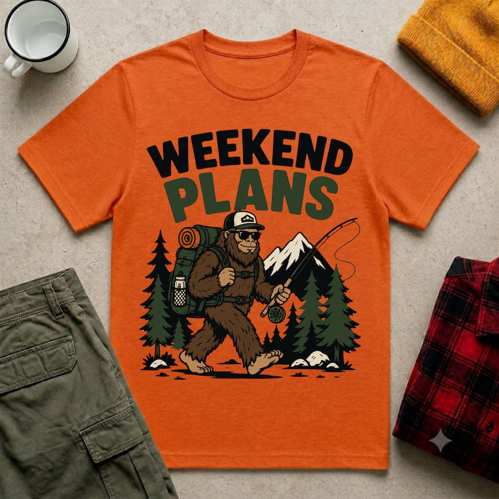 Weekend Plans Bigfoot T-Shirt