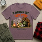 A Drink by the Fire Camping T-Shirt