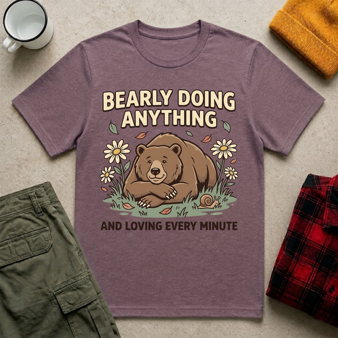 Bearly Doing Anything T-Shirt