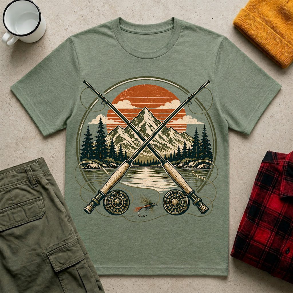 Crossed Fly Rods T-Shirt