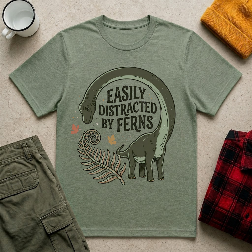 Distracted By Ferns T-Shirt