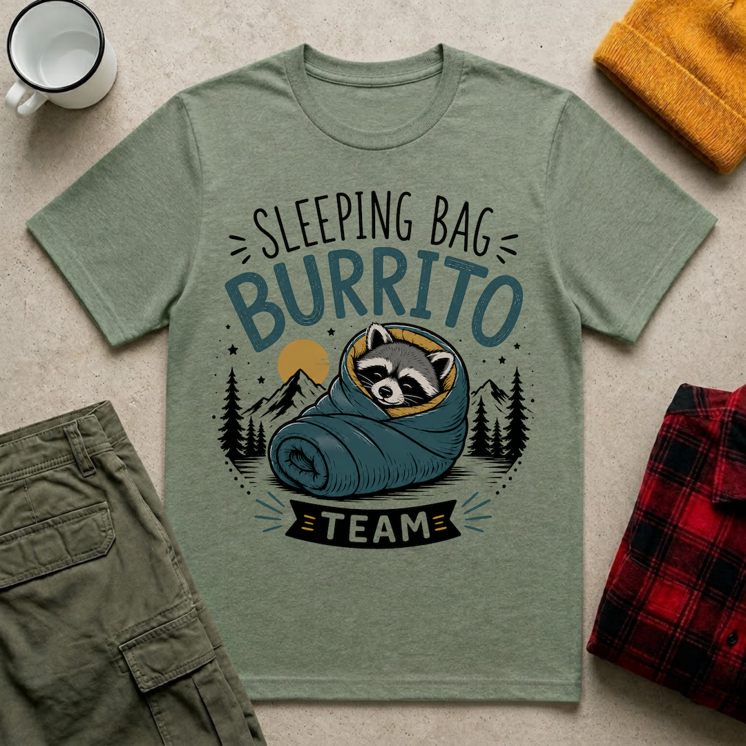 Sleeping Bag Burrito T-Shirt