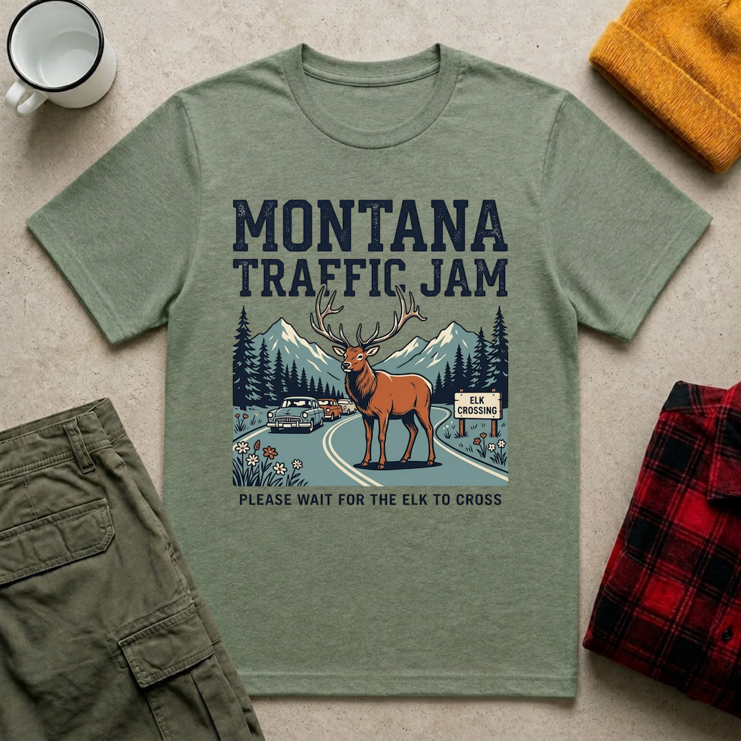 Elk Traffic Jam T-Shirt
