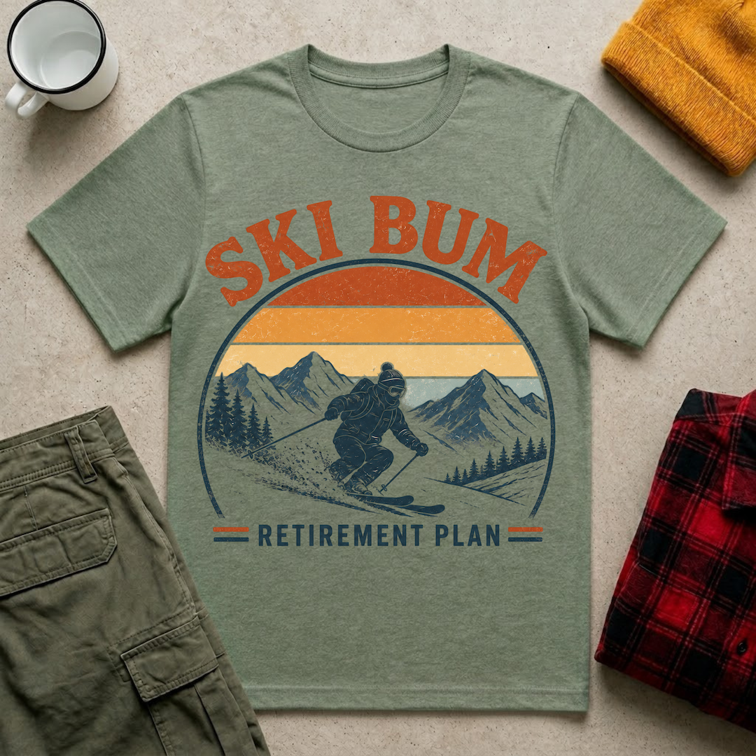 Ski Bum Retirement T-Shirt